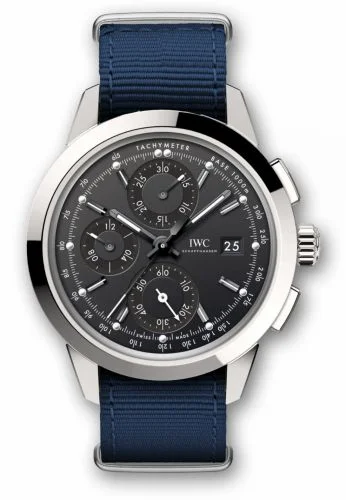 IWC Ingenieur Chronograph Custom Stainless Steel / Black-Black / NATO IW3808-BH (IW3808BH)